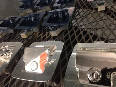 Chrome-finished motorcycle handles