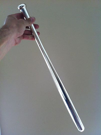 Bat-shaped chrome-finishing project