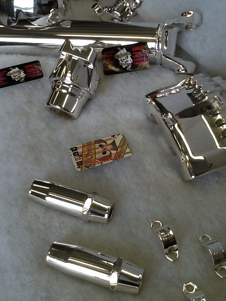 Assorted chrome-finished pieces